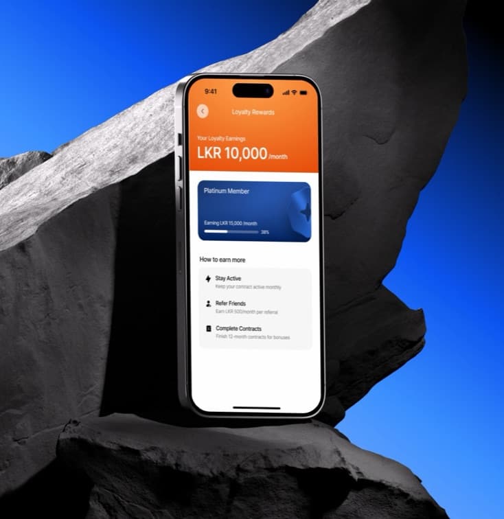 The three-tap order flow.
